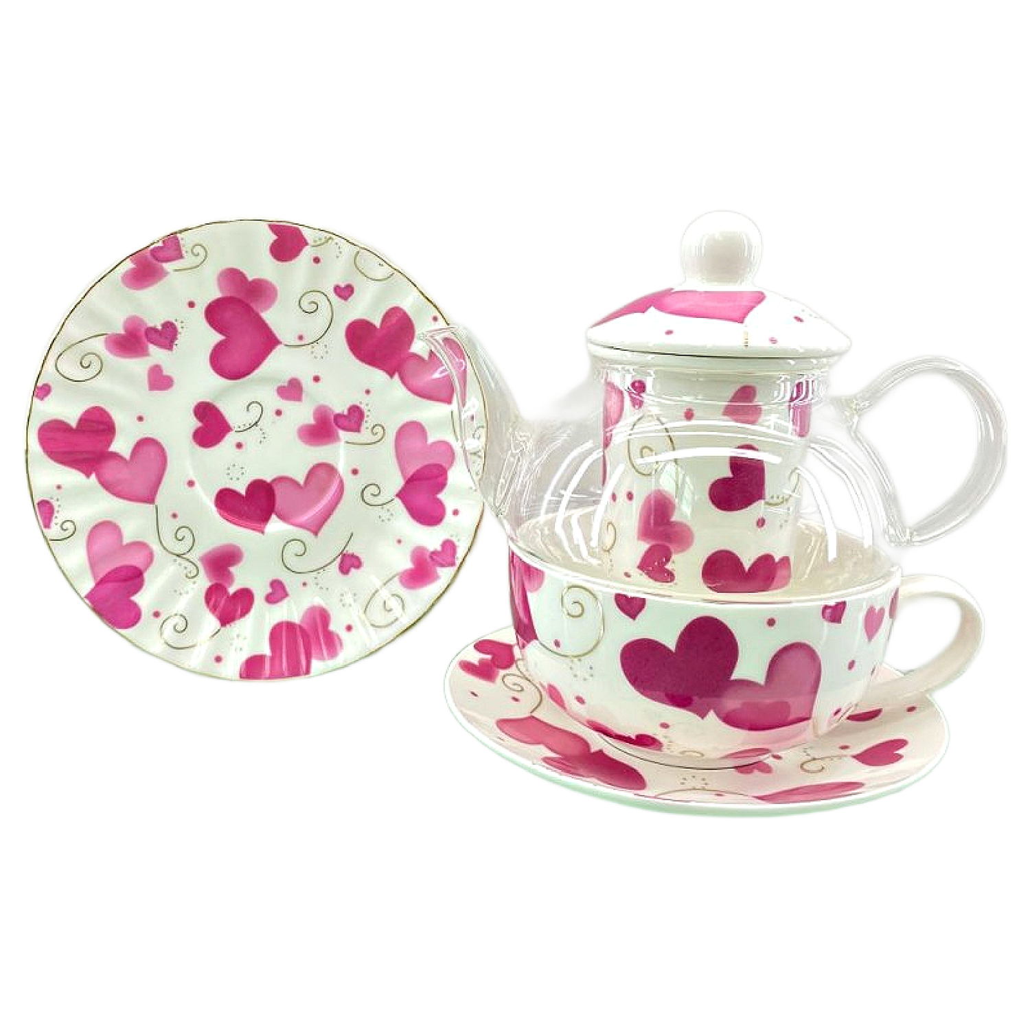 アクセサリー dancing heart tea party ring <pot ver.> Mini Coffee & Cake Tray Ring – Handmade Tea Party Jewelry